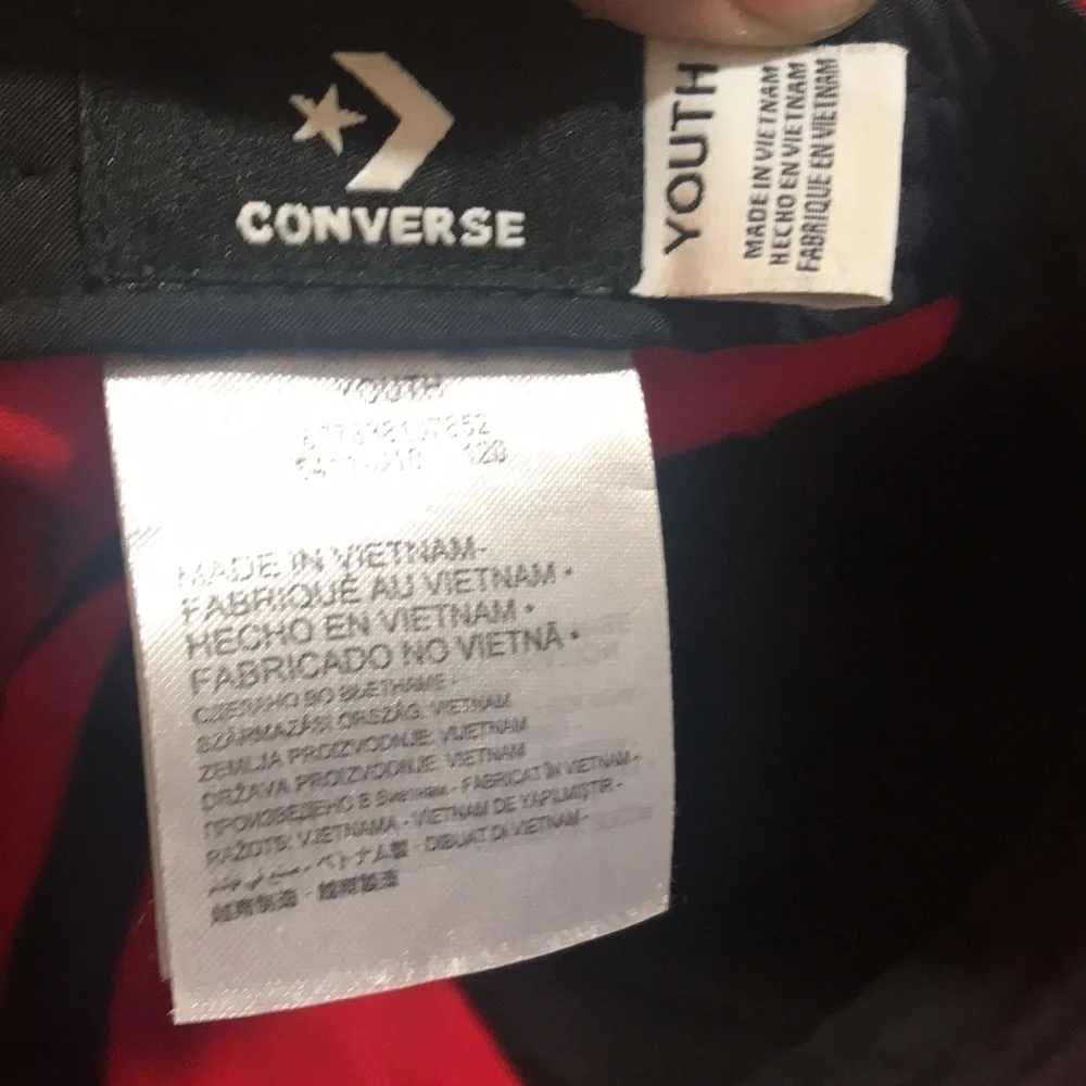 Converse All-Star‎ Chuck Taylor Patch Logo Red 100% Youth Baseball Cap